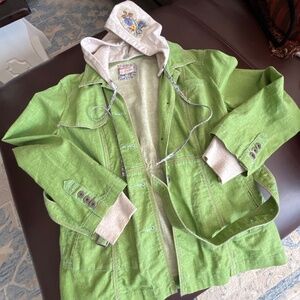 Free People women’s green jacket
